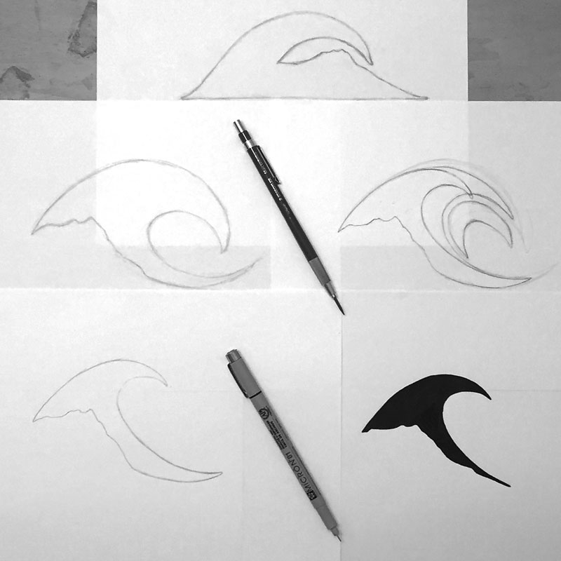 Kuahiwi Surf Shop Logo Refinement